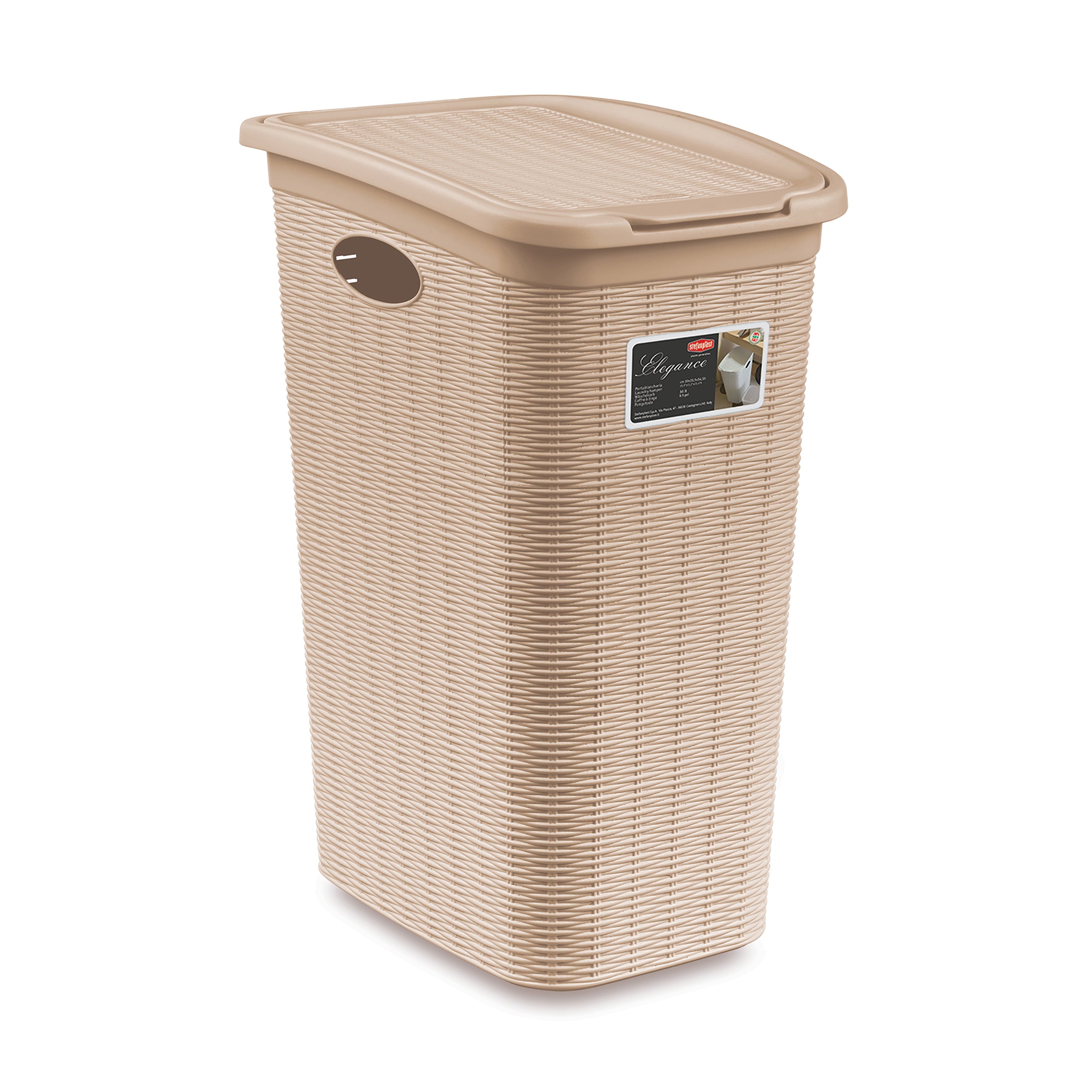 STEFANPLAST - Portabiancheria Cashmere Linea Elegance 36 litri - h54,5x28,5x39 cm